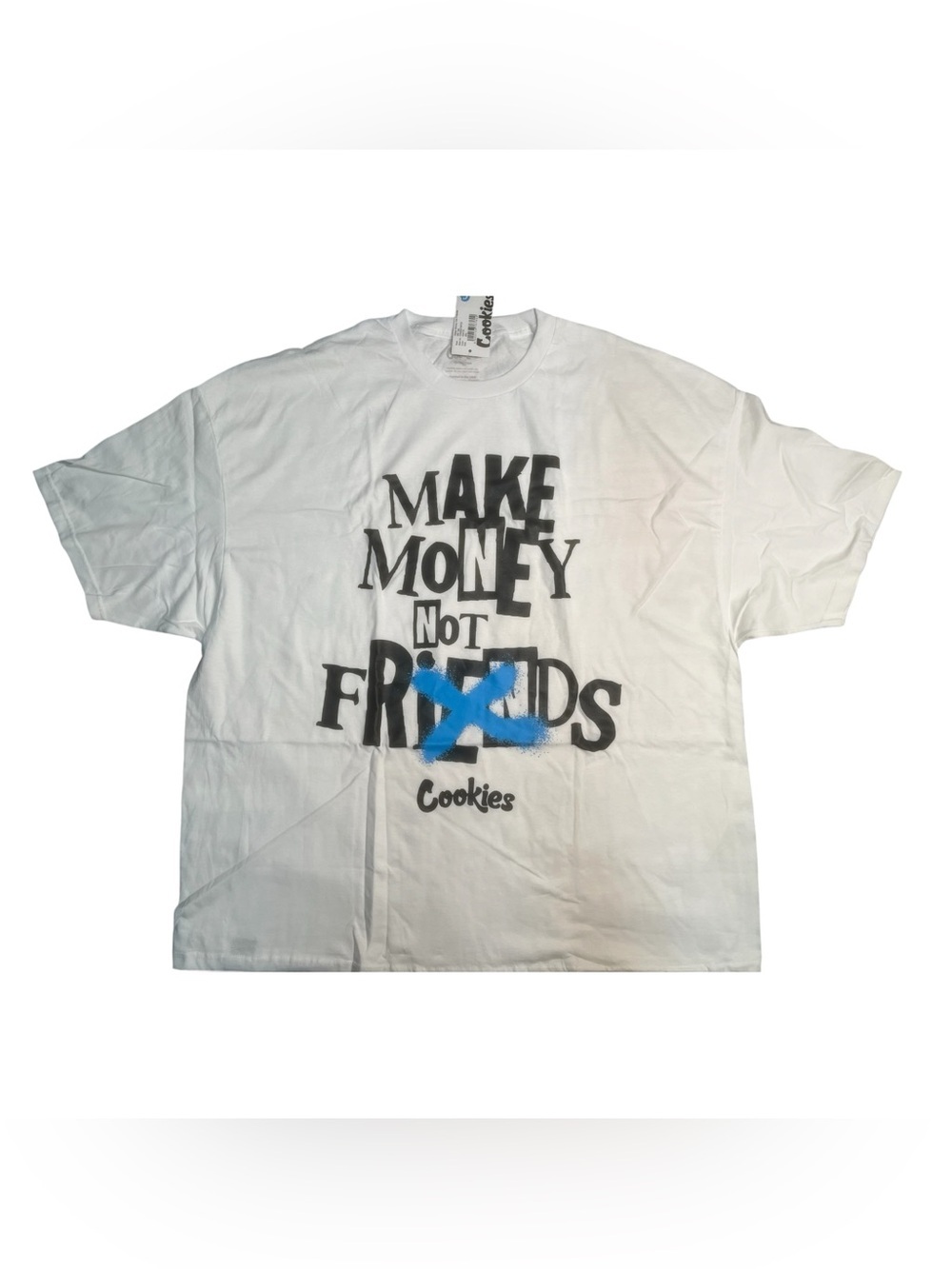 Sz 4xl cookies Men's White Graphic Tee - Make Money Not Friends